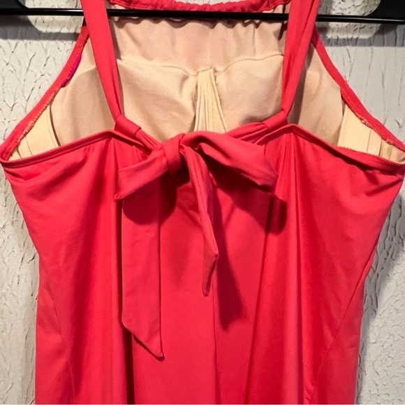 Athleta Ember Orange Kokomo Swim Dress size medium - Picture 8 of 13